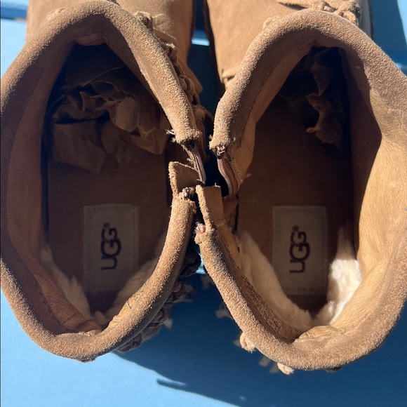 UGG Tan Suede Ankle Boots - Picture 4 of 6